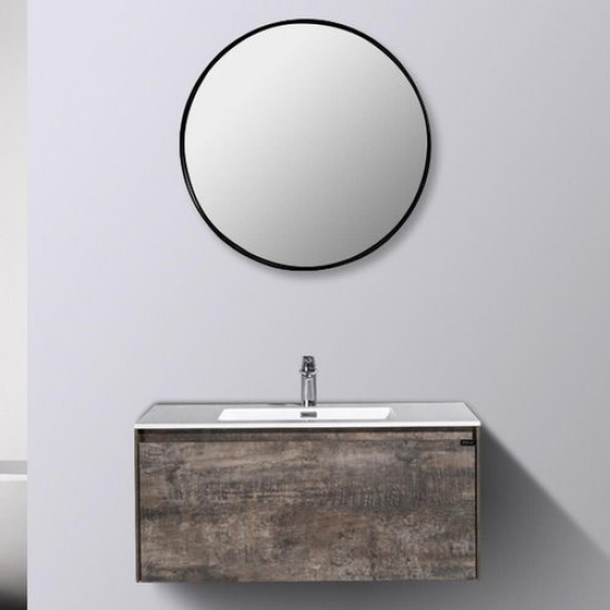 Комплект мебели Black&White Universe U905.1000 (тумба с умывальником и зеркало)