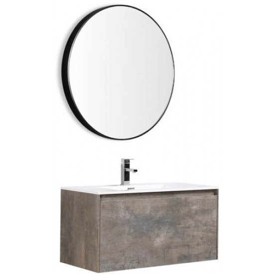 Комплект мебели Black&White Universe U905.1000 (тумба с умывальником и зеркало)