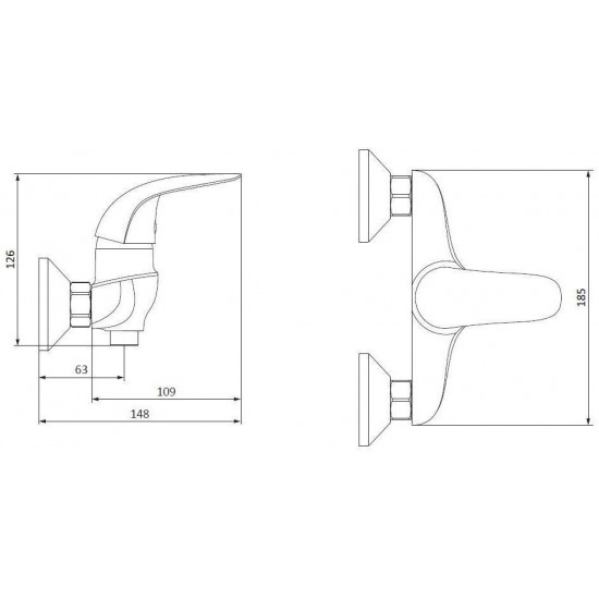 Смеситель для ванны RedBlu by Damixa Palace Bit 312000000 Смеситель для ванны RedBlu by Damixa Palace Bit 312000000