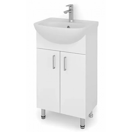 Тумба напольная Какса Лайт 45 под умывальник Элегия 45 белая