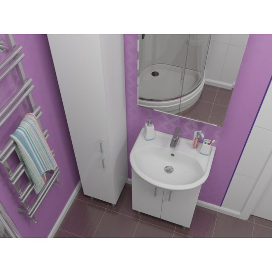 Тумба напольная Какса Лайт 45 под умывальник Элегия 45 белая