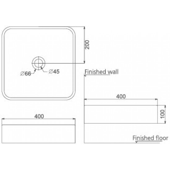 Умывальник Porta Bellini 60x40