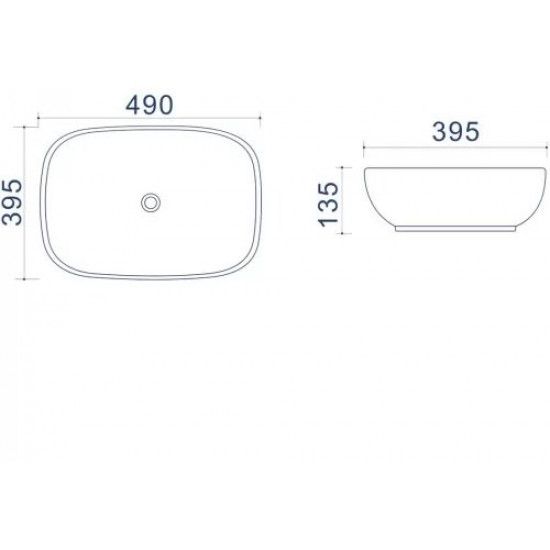 Умывальник Uptrend Hapi TR41287 49x39,5 белый Умывальник Uptrend Hapi TR41287 49x39,5 белый