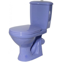 Унитаз напольный Оскольская керамика Суперкомпакт 37x60 сиреневый с сиденьем