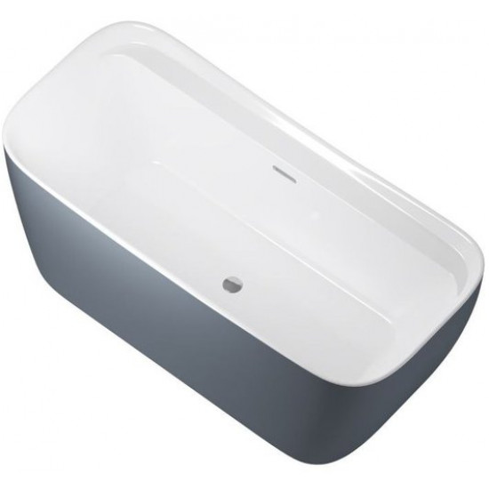 Ванна акриловая Allen Brau infinity 1 2.21001.20/BGM 170x80 белый/сине-серый