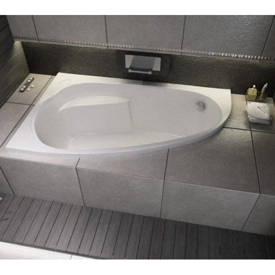 Ванна акриловая Cersanit Joanna 140x90 L (с ножками и экраном)