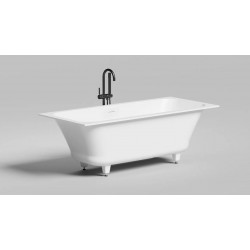 Ванна из искусственного камня Salini Orlanda AXIS KIT 170x75 S-Sense белый глянец