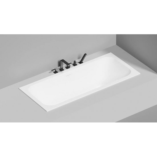 Ванна из искусственного камня Salini Orlanda AXIS KIT 170x75 S-Sense белый глянец Ванна из искусственного камня Salini Orlanda AXIS KIT 170x75 S-Sense белый глянец