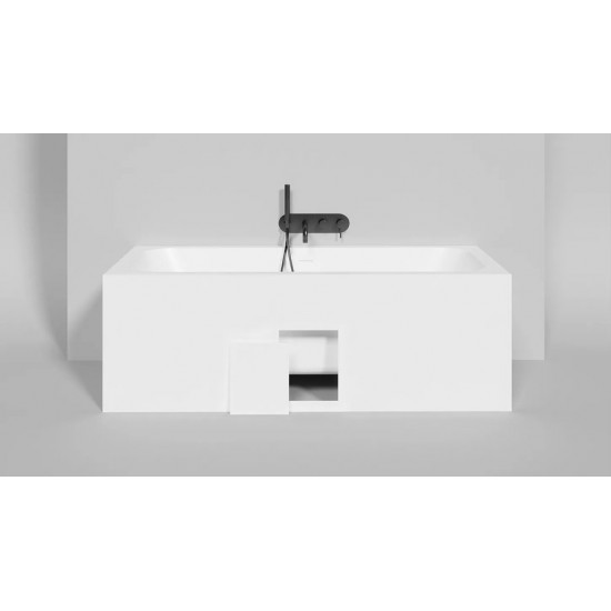 Ванна из искусственного камня Salini Orlanda AXIS KIT 170x75 S-Sense белый глянец Ванна из искусственного камня Salini Orlanda AXIS KIT 170x75 S-Sense белый глянец