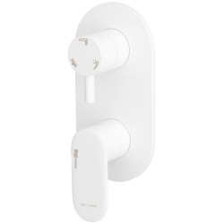 Cмеситель для ванны и душа WasserKraft Mindel 8571 белый