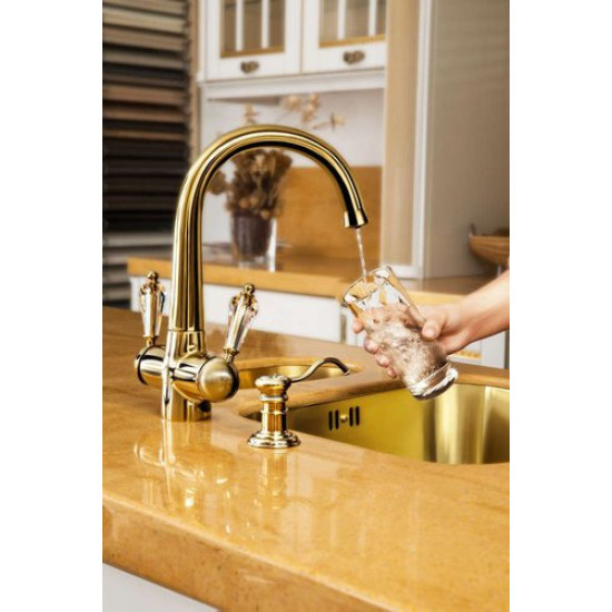 Дозатор моющего средства Omoikiri OM-01-AB античная латунь Дозатор моющего средства Omoikiri OM-01-AB античная латунь