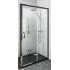 Душевая дверь Pelican FP020120B 120x190 стекла прозрачные, профиль черный