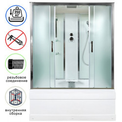 Душевая кабина Avacan EM4515 AVA N 150x85 стандарт, стекла матовые, профиль хром