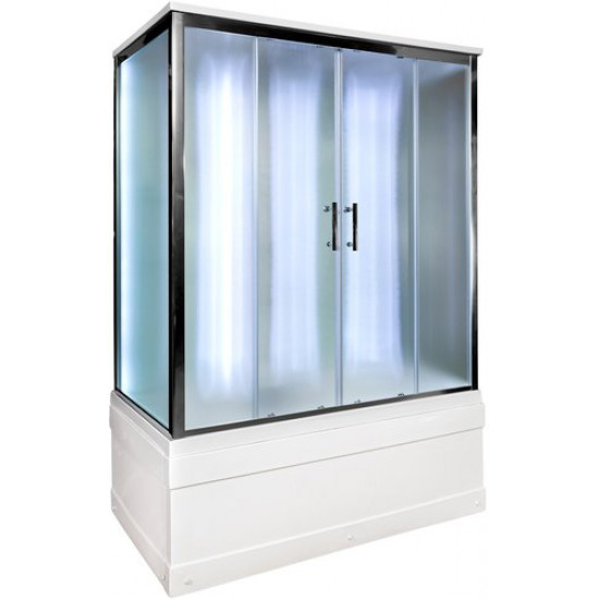 Душевая кабина Avacan EM4516LED AVA N 160x85 LED, стекла матовые, профиль хром Душевая кабина Avacan EM4516LED AVA N 160x85 LED, стекла матовые, профиль хром