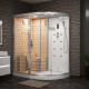 Душевая кабина Tiko-Teymi Solli T00202L 180x110 белая, левая с финской сауной и турецкой баней