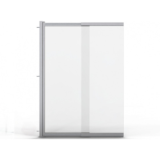 Душевая шторка Adema NFA-612 100x140 прозрачное стекло / профиль хром