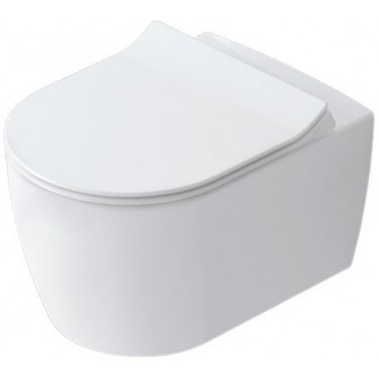 Комплект инсталляции Eccellenza Tecnica 152.4.501.8088 с клавишей смыва хром 152.7.322.088 и подвесным унитазом Idevit Alfa Rimless SETK3104-2616-001-1-8