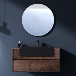 Комплект мебели Black&White Universe U903.1000-2 (тумба с умывальником и зеркало)