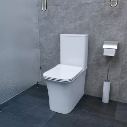 Напольный унитаз CeruttiSpa Marmolada 36,5x62 безободковый SoftClose