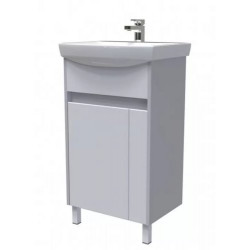 Тумба под  умывальник АВН 50 Line 112.04(Ст) белый глянец / светло-серый