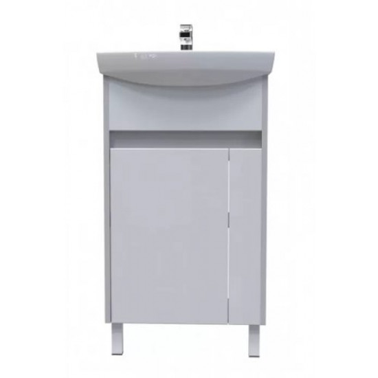 Тумба под  умывальник АВН 50 Line 112.04(Ст) белый глянец / светло-серый
