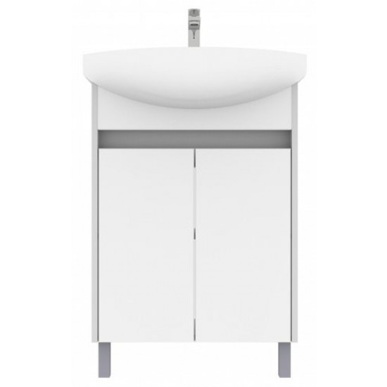 Тумба под умывальник АВН 60 Line 112.03 (Э) белый/серый Тумба под умывальник АВН 60 Line 112.03 (Э) белый/серый