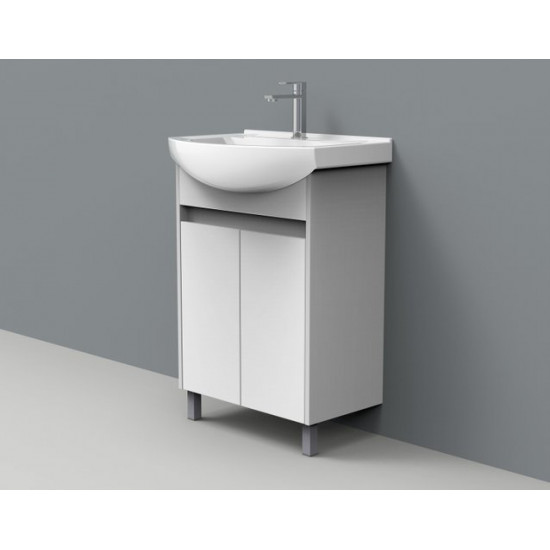 Тумба под умывальник АВН 60 Line 112.03 (Э) белый/серый Тумба под умывальник АВН 60 Line 112.03 (Э) белый/серый