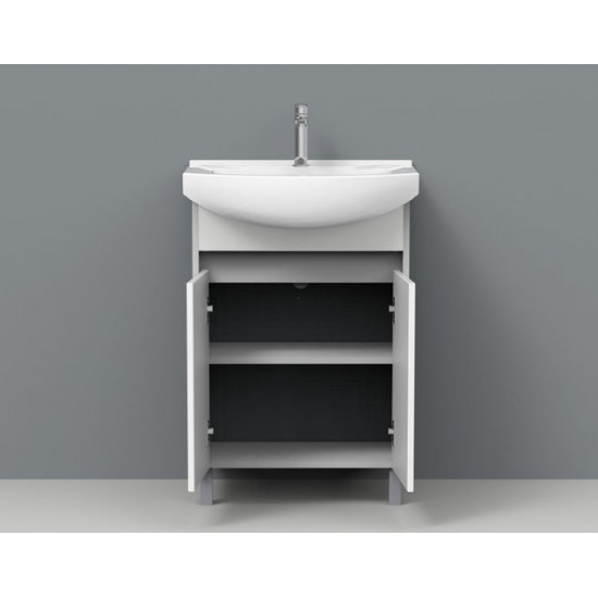 Тумба под умывальник АВН 60 Line 112.03 (Э) белый/серый Тумба под умывальник АВН 60 Line 112.03 (Э) белый/серый