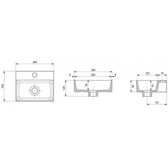 Умывальник Bocchi 1470-001-0126 30x24