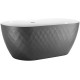 Ванна акриловая Black&White Swan SB320 Grey 170x78 серый матовый