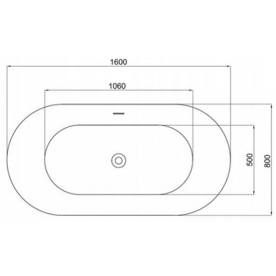 Ванна акриловая Rea Ferrano W0150 160x80 белая