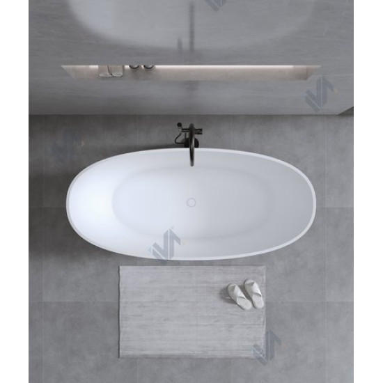 Ванна из искусственного камня IVA BS101140E 140x78 белый