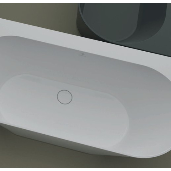 Ванна из литьевого мрамора Fjordd Ramsa 160x80 белый глянец