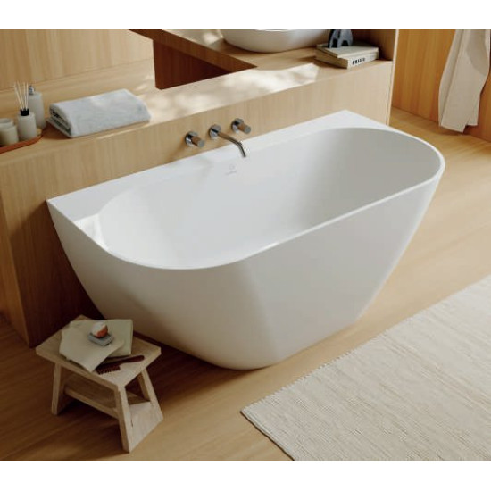 Ванна из литьевого мрамора Fjordd Ramsa 160x80 белый глянец