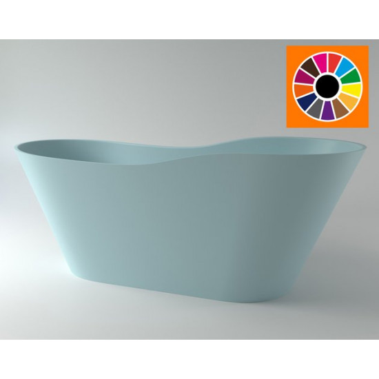 Ванна каменная Holbi Afrodita 161x68 SC цветная матовая RAL