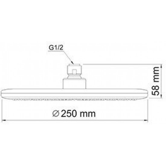 Верхний душ Wasserkraft A030