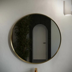 Зеркало Terminus Augusta D900 90x90 матовое золото Зеркало Terminus Augusta D900 90x90 матовое золото