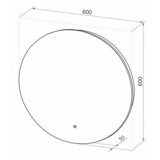 Зеркало Континент Ajour ECO LED D600 с подсветкой и сенсорным управлением