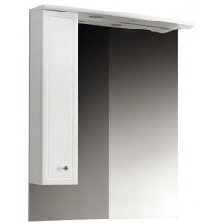 Зеркало со шкафом Белюкс Адажио В 80 Ш (1) Белый левый