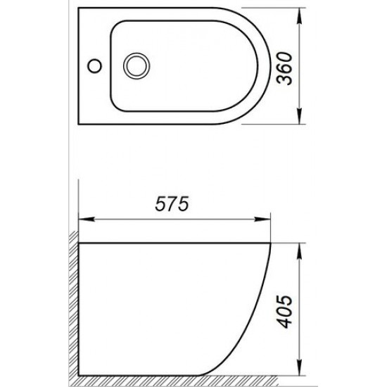 Биде напольное BelBagno Sfera-R BB2141B белое Биде напольное BelBagno Sfera-R BB2141B белое