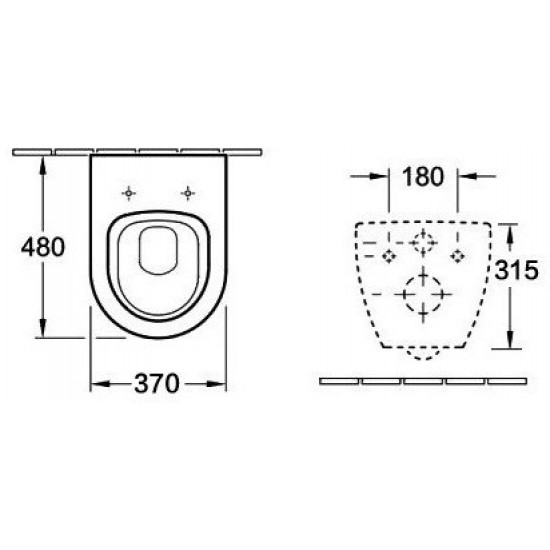 Биде подвесное Esbano Lirio ESVBLIRIW 37x48 белый