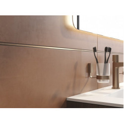 Бордюр металлический Meissen Keramik Metallic A-MT1U383\K 0,5x75 матовый золотистый