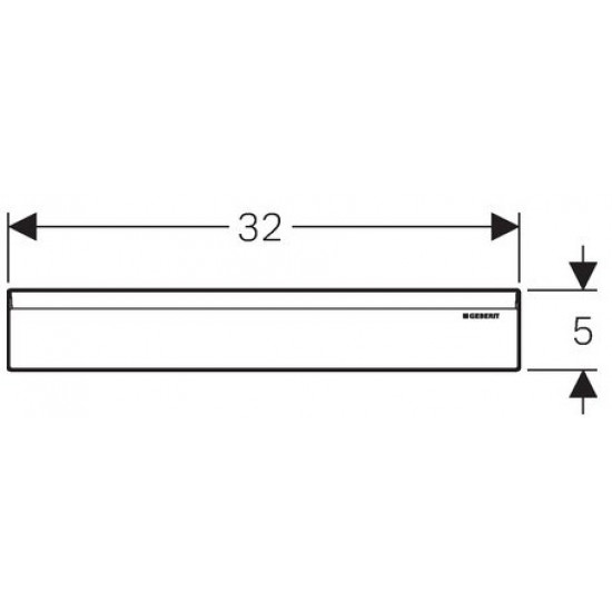 Декоративная накладка для душевого элемента Geberit 154.335.11.1
