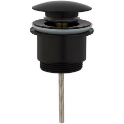 Донный клапан Gid G-59BM универсальный, черный матовый