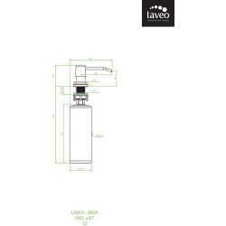 Дозатор жидкого мыла Laveo Drop OKD_031T хром