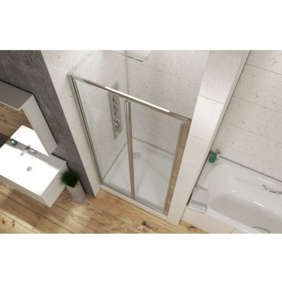 Душевая дверь Bravat Line BD090.4121A 90x200 стекла прозрачные, профиль хром Душевая дверь Bravat Line BD090.4121A 90x200 стекла прозрачные, профиль хром