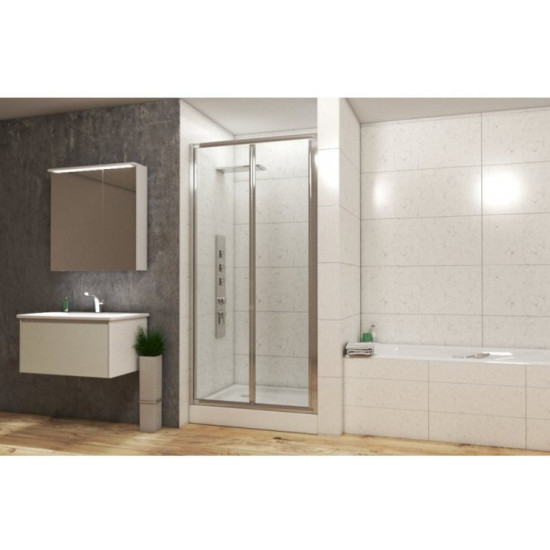 Душевая дверь Bravat Line BD090.4121A 90x200 стекла прозрачные, профиль хром Душевая дверь Bravat Line BD090.4121A 90x200 стекла прозрачные, профиль хром