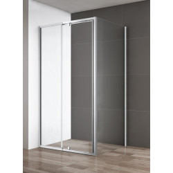 Душевая дверь Cezares VARIANTE-AH-1-110/120-80-C-Cr (110-120)x80 стекло прозрачное, профиль хром