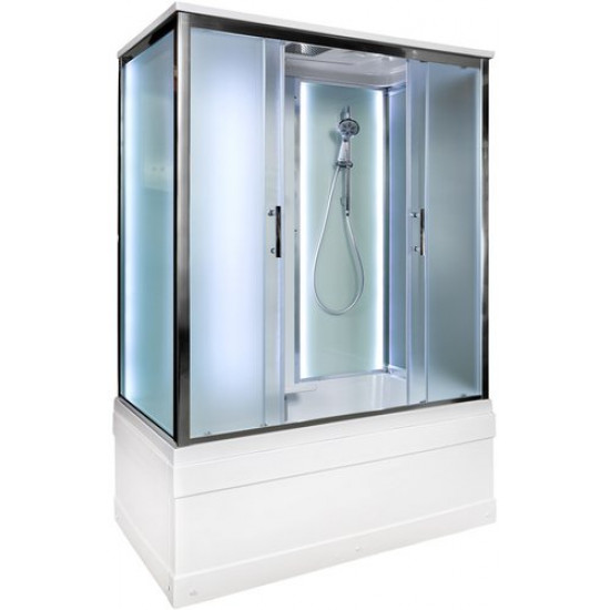 Душевая кабина Avacan EM4515LED AVA N 150x85 LED, стекла матовые, профиль хром Душевая кабина Avacan EM4515LED AVA N 150x85 LED, стекла матовые, профиль хром