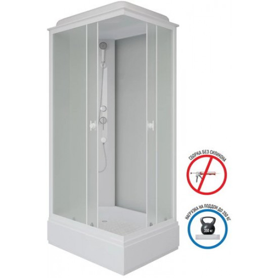 Душевая кабина Niagara Promo P110/80/26Q/MT 110x80 стекла матовые, профиль белый